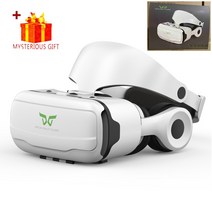 Shinecon VR 안경 3D 가상 현실 장치 비아 고글 스마트폰 스마트 휴대폰 Realidade 뷰어, 5.With Box No Remote