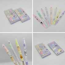 산리오 형광펜 시나모롤학용품 지워지는 형광펜 8색 세트 산리오캐릭터 지우개펜 양면형광펜 신학기 준비물 초등학생 선물 쿠로미 마이멜로디 폼폼푸린 포차코, 지워지는 형광펜 8개 세트