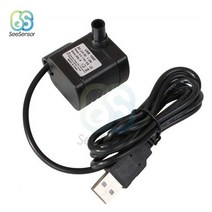 수중펌프 농업용 배수 수중모터 펌프 울트라 조용한 dc 5v 12v 200lh 3w 물, USB 5v