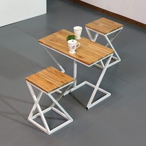 베리슨 식탁 세트 2인, 화이트