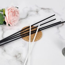 디퓨저 섬유 리드 스틱 5p 블랙 화이트 중밀도, 3mm X 30cm 중밀도, 블랙 섬유스틱 5p