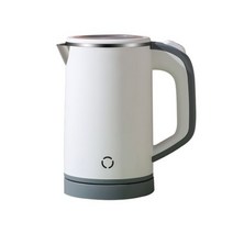 휴대용분유포트 여행용 접이식 전기 포트 110V220V 여행 주전자 미니 끓는 컵 히터 휴대용 스테인레스 스틸 08L 물 빠른 가열 냄비 보일러, White+EU