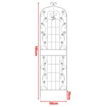 테라스철제난간 전원 난간대 주택 메탈 빌라 화단, 중등, 화이트50*185