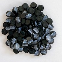 고급형 블랙 100개입 신발 파츠 부자재 버튼 꼭지 꼬다리 단추 악세사리재료 실내화꾸미기, 단품, 단품