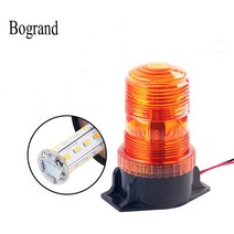 중장비 안전등 경고등 사고방지 Bogrand-경고 비콘 라이트 LED 앰버 신호등 스쿨버스 12-36V 안전 스트로, 03 1pc amber, 03 1pc amber