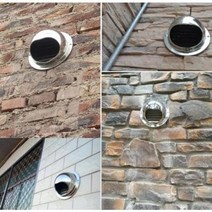 벤츄레다 환풍기 배출기 무동력 흡출기 외벽 환풍구 실외 방풍 덮개 외풍구 지붕 망모, 18 구경 150mm201 스테인리스 스틸