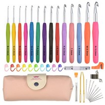 코바늘뜨기 세트 패키지 혼자놀기 뜨개질 바늘 크로쉐 30 pcs 후크 원사 11 후크, 스타일 3