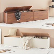 에스테 800 현관 수납 벤치 소파 의자, 오크화이트