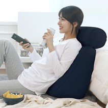 수니홈 기대미 플러스 침대 쇼파 삼각 등받이 쿠션, 네이비