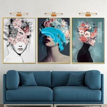 보고아트 꽃의 여인 여자 인물 추상화 북유럽 그림 감성 인테리어 액자, [2번] 꽃의여인 B