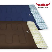 몽크로스 바젤 로잔 더블 사계절 차박 캠핑 경량 침낭 캠핑용품 1인용 2인용, 버팔로 침낭더블, 브라운, 1개