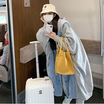 배꼽 J127-1 캐릿트 빅사이즈 루즈핏 데님후드자켓 44-130