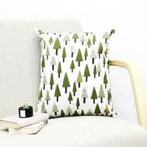 숲속나무 화이트 아기방쿠션 미니 쇼파쿠션 인테리어 아이방 고급