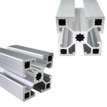 알루미늄 프로파일 실버 가공 절단 4040 100mm ~ 1000mm, 400mm, 1개