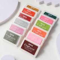 크래프트 스탬프 잉크패드 핑거프린트 패브릭 지문, J-25 Leon Pink