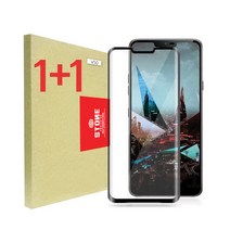 스톤스틸 1+1 lg v50 풀커버 강화필름 LG V50 강화유리 보호필름, 2개