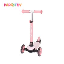 21세기 킥보드 뉴미니 파스텔 탈부착식 어린이 유아 씽씽이 스쿠터, 21st 뉴미니 킥보드_베이비핑크