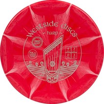 Westside Discs Origio 버스트 하프 디스크 골프 퍼터 | 과하게 안정적인 프리스비 퍼트 어프로치 170g 플러스 스탬프 색상은 다를 수 있습니다 (레드화이트), Red/White