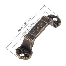 서랍 캐비닛 문에 대 한 10pcs 상자 손잡이 아연 합금 나무 가슴 빈 옷장 당겨 핸들, 02 40X11mm