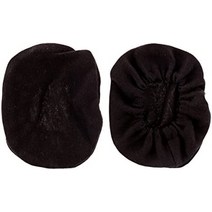 kore 항공 100 면 세탁 가능 이중 니트 항공 경주 게임 사냥 안전 라디오 통신 스타일 헤드셋용 천 귀 덮개 3쌍 팩, 1쌍