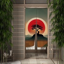 중문커튼 방풍 비닐 커튼 자석형 방한문 중문일본 문 커튼 식당 주방 우키요에 신사 파티션 드레이프 입구, 21 CLX00896_05 80x150cm