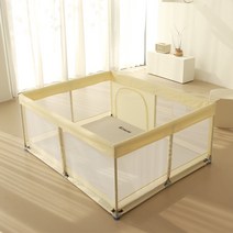 코넘 베이비룸 밀림방지 휴대용 아기울타리 안전가드, 120cmX150cm미니 그레이