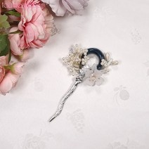 10번 한복뒤꽂이 동그라미 여성한복 혼주한복 뒤꽂이 한복비녀 여자 성인 셀프웨딩 올림머리 헤어악세사리 소품 옆꽂이