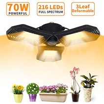 Grow Light NATHOME Sunlike Full Spectrum LED Grow Lights 70W 216 LEDs/deformable Lighting Area for, 1, 기타