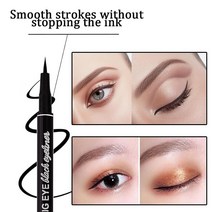 ETEDES 3가지 다른 정밀 아이라이너 방수 얼룩 방지 3-in-1 3개 블랙 #-0714063 798482