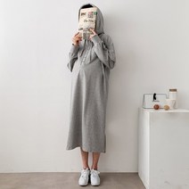 임산부 후드 원피스 수유원피스 수유복 외출복