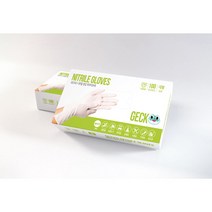 게코 니트릴 장갑 100매 L/M/S 다용도 위생 요리 장갑 화이트, 소형, 소(S)