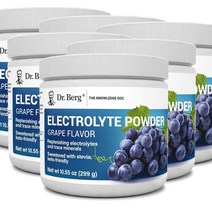 닥터베르그 전해질 파우더 칼륨 핑크히말라야 솔트 포도맛 드링크믹스 299g Dr. Berg Nutritionals Electrolyte Powder, 6개