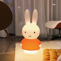 미피 무드등 소형 대형 수유등 수면등 토끼 조명 LED 램프 침실 아이방, 47cm 화이트+블루