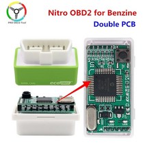 차량진단기 자동차진단기 OBD2 obd2 인포카 15 연료 절약 benzine 가솔린 가솔린 자동차 용 ecoobd2 니트로 obd2 에코 obd 디젤 니트로 obd2 칩 튜닝, 더블 pcb gr
