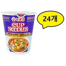 닛신 컵누들 씨푸드 스파이시 71g, 24개