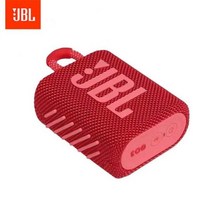 블루투스 스피커 오리지널 JBL GO 3 무선 블루투스 스피커 서브 우퍼 야외 IP67 방수 미니 베이스 사운드, 04 GO3 red