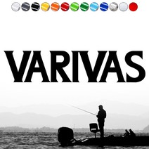 낚시로고스티커 FS010 VARIVAS 바리바스 조구사마크 태클박스 자동차꾸미기, 1개, 메탈실버L