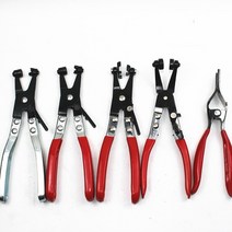 차찌그러짐복원 랩토라이너 글루텐트 차찌그러짐 car tube clamp 긴 자동차 호스 클램프 플라이어 스트레이트 스로트 튜브 번들 클램프 제거 도구 스트레이트 부드러운 핸들, 푸른