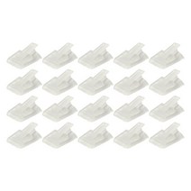 20x 현대 홀더 경량 장식 직사각형 홈 쥬얼리 내구성 주최자 디스플레이 소매점 쇼케이스 스토리지 무역 박람회, 13x24x11mm, 플라스틱, 분명한