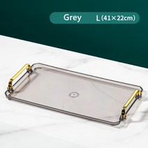 은쟁반 타일트레이 반달트레이 모던하우스쟁반 자개쟁반 옻칠트레이 자개트레이 양은쟁반 오븐트레이 철제트레이 우드트레이 더트레이 골드트레이 큰쟁반 혼밥트레이 대형쟁반 둥근쟁반 사각스탠트, 그레이 엘