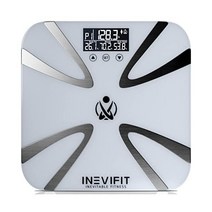 INEVIFIT 체지방 측정기 매우 정확한 디지털 욕실 체성분 분석기 체중 물 근육 BMI 내장 레벨 및 골질량 측정 10명의 사용자를 위한 배터리 포함 미국직송 316940, 화이트.