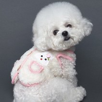 강아지옷 애견의류 체리스 토순이조끼, 크림