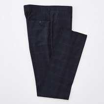 에스티코 [BLACK LABEL] 네이비 GUABELLO 체크 수트 팬츠_SSLPD72SCN