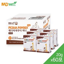 [매일유업] 메디웰 어린이 영양식 페디아파우더 초코맛 20gX60포, 단품, 단품