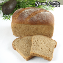 [브레드컬쳐] 통밀식빵 (보성 우리밀통밀 100% 비건), 통으로