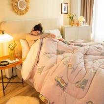 포근한 양털 이불 낙타 겨울이불 에어울 호텔침구 사계절 양, 피스타치오(눈송이)