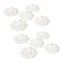 파레트 10Pcs Plastic Nail Art Paint Color Mixing Palette Plate Disk Essential Tool, 01 버건디