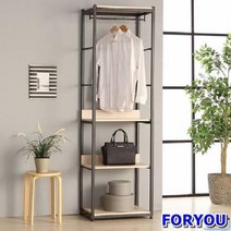 ForU113 스틸 3단 드레스룸 시스템행거장 스탠드행거 스탠드옷걸이 옷걸이봉 옷걸이헹거, 멀바우