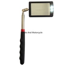 휴대용 언더 바디 내부 벽 LED 램프 텔레스코핑 검사 거울 360 도 회전, 한개옵션0