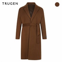 트루젠 모 캐시미어 혼방 누빔 벨티드 핸드메이드 코트 TGAW0-MCL810